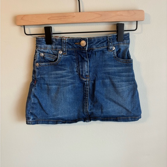 Mini Boden Other - Mini Boden Floral Lined Denim Skirt